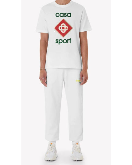 Casablanca White Cotton T-Shirt