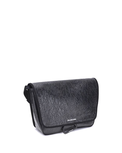 Balenciaga Black Calf Leather Bos Taurus Shoulder Bag
