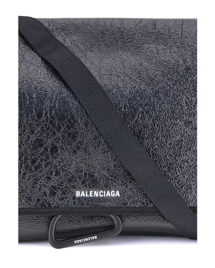 Balenciaga Black Calf Leather Bos Taurus Shoulder Bag