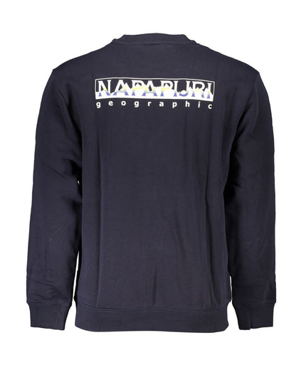 Napapijri Blue Cotton Men Sweater