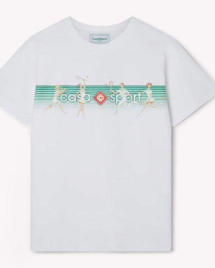 Casablanca White Cotton T-Shirt