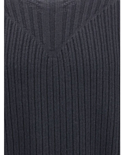 Rick Owens Black Fleece Wool Sweatshirt