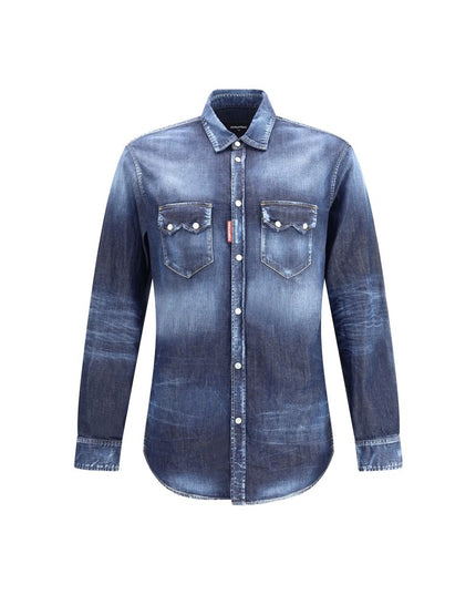 Dsquared² Blue Denim Shirt