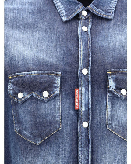 Dsquared² Blue Denim Shirt