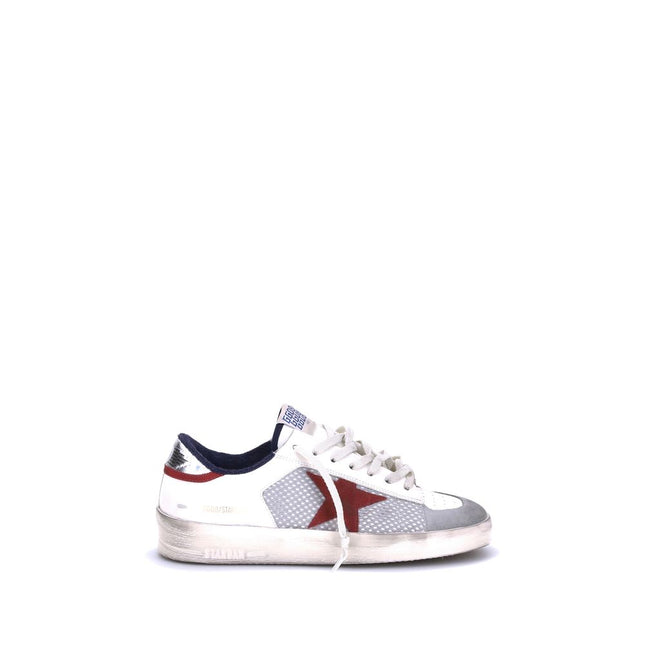 Golden Goose Red Calf Leather Bos Taurus Low Top Sneakers