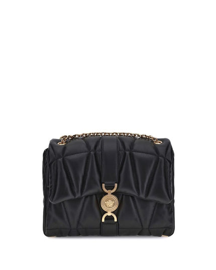 Versace Black Calf Leather Bos Taurus Shoulder Bag