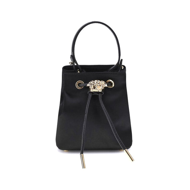 Versace Black Viscose Shoulder Bag