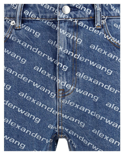 Alexander Wang Blue Cotton Bermuda Shorts