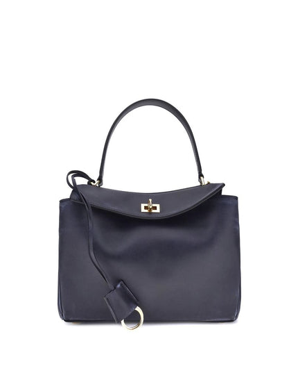 Balenciaga Blue Calf Leather Bos Taurus Shoulder Bag