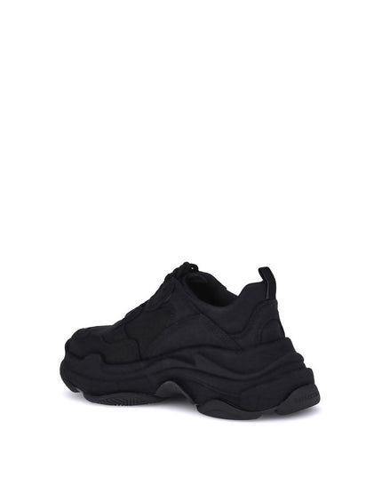 Balenciaga Black Fabric Chunky Sneakers