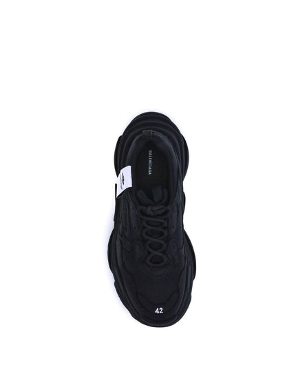 Balenciaga Black Fabric Chunky Sneakers