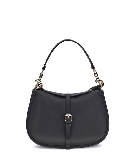 Etro Black Calf Leather Bos Taurus Shoulder Bag