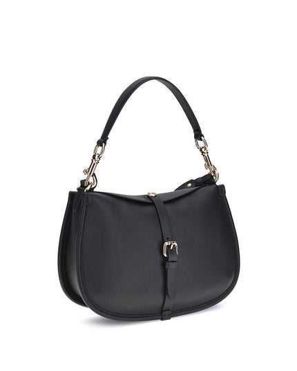 Etro Black Calf Leather Bos Taurus Shoulder Bag