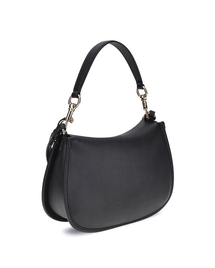 Etro Black Calf Leather Bos Taurus Shoulder Bag
