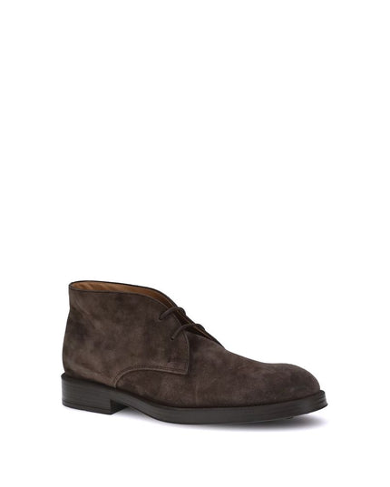 Tod's Brown Calf Leather Bos Taurus Ankle Boots