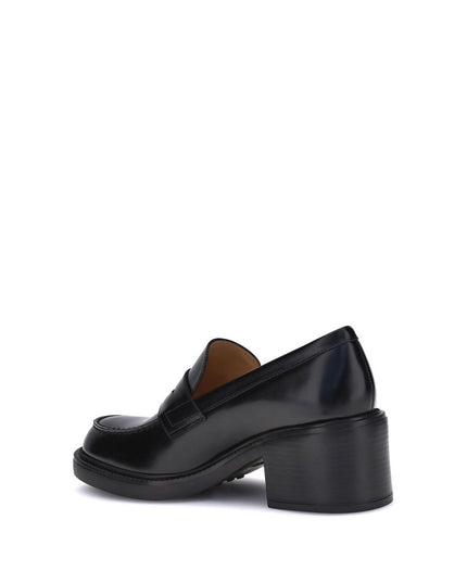 Tod's Black Calf Leather Bos Taurus Platform Loafers