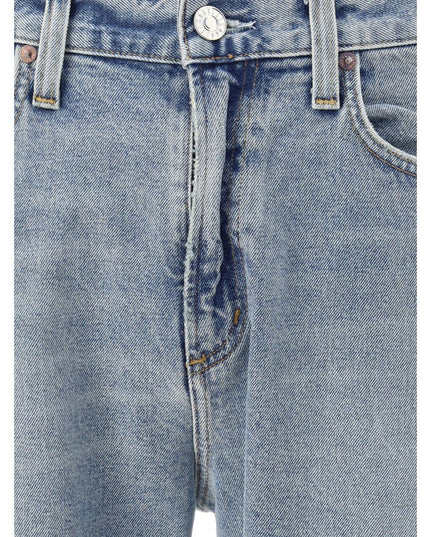 Agolde Light Blue Cotton Skinny Jeans