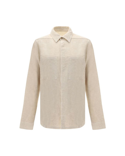 Rick Owens Cream Cotton Shirt