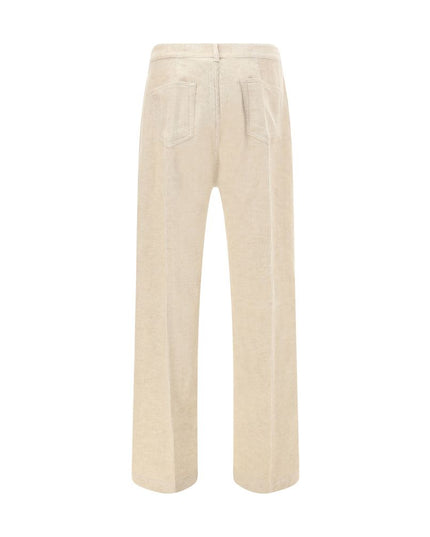 Rick Owens Beige Cotton Casual Pants