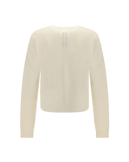 Rick Owens White Alpaca Vicugna Pacos Sweatshirt