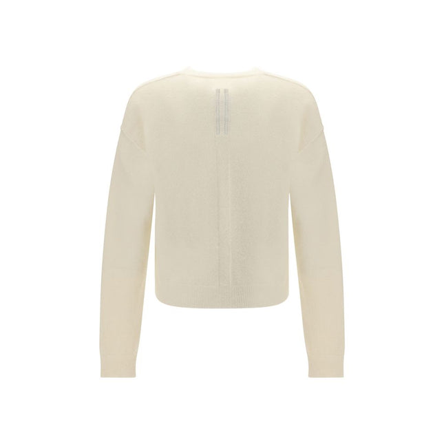 Rick Owens White Alpaca Vicugna Pacos Sweatshirt
