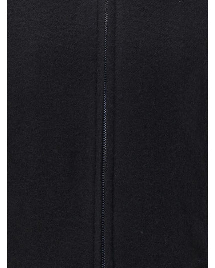 Rick Owens Black Fleece Wool Coat