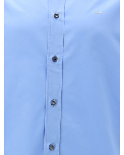 Prada Light Blue Cotton Dress Shirt
