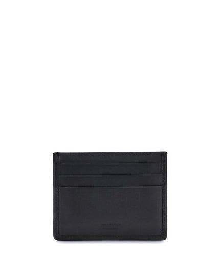 Ferragamo Black Calf Leather Bos Taurus Wallet