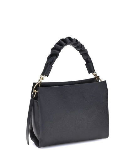 Coccinelle Black Calf Leather Bos Taurus Shoulder Bag