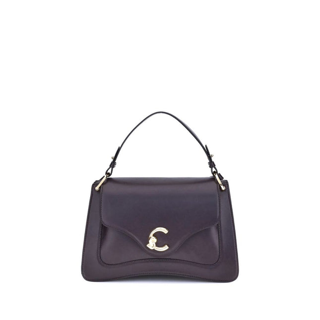 Coccinelle Purple Calf Leather Bos Taurus Handbag
