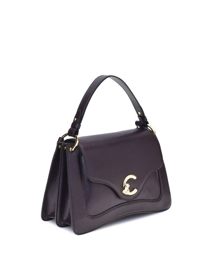 Coccinelle Purple Calf Leather Bos Taurus Handbag