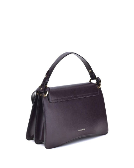 Coccinelle Purple Calf Leather Bos Taurus Handbag
