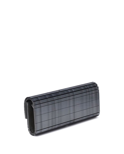 Jimmy Choo Gray Marabou Clutch Bag