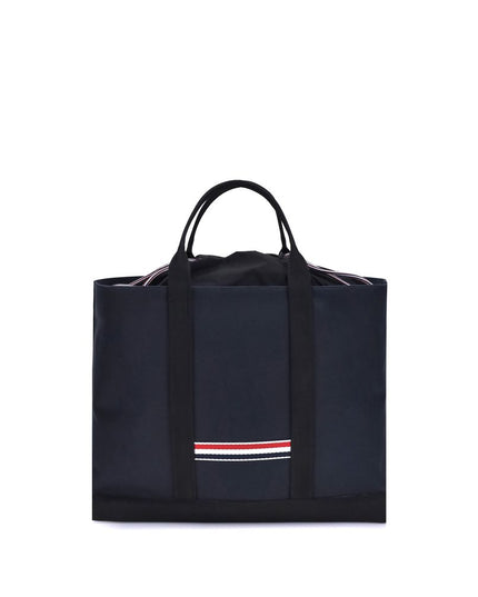 Thom Browne Blue Calf Leather Bos Taurus Handbag