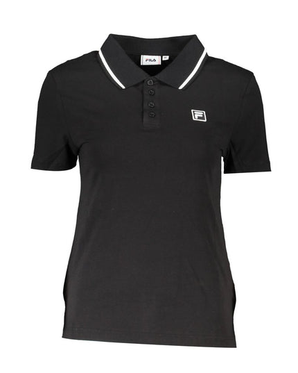 Fila Black Cotton Polo Shirt