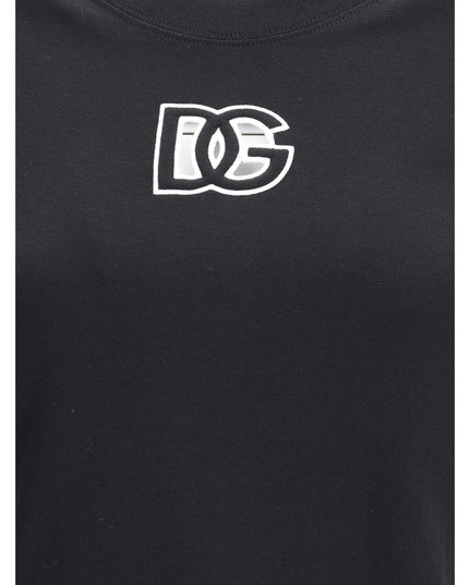 Dolce & Gabbana Black Cotton T-Shirt