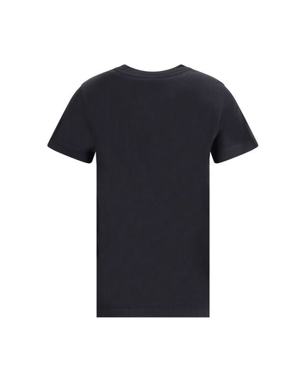 PINKO Black Cotton T-Shirt