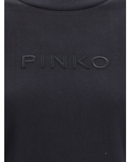 PINKO Black Cotton T-Shirt