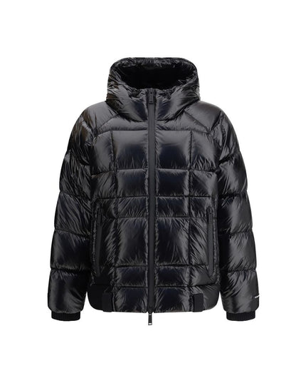 Dsquared² Black Polyamide Full-Length Jacket