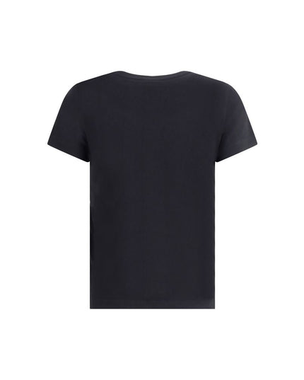 PINKO Black Cotton T-Shirt