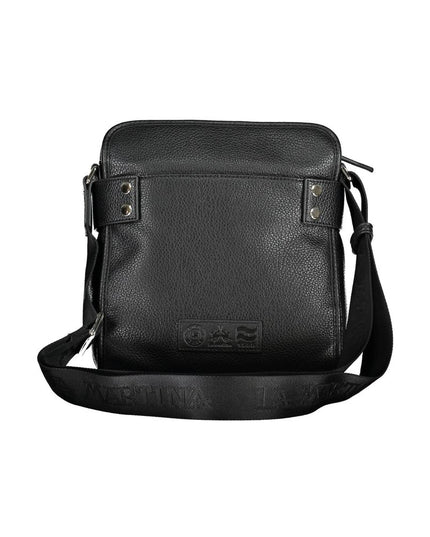 La Martina Nero Poliuretano Uomo Shoulder Bag