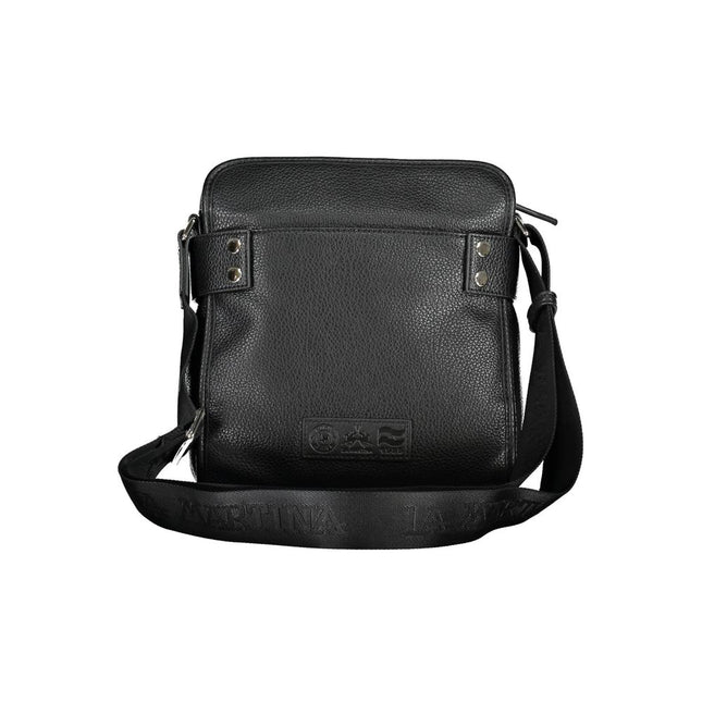 La Martina Nero Poliuretano Uomo Shoulder Bag