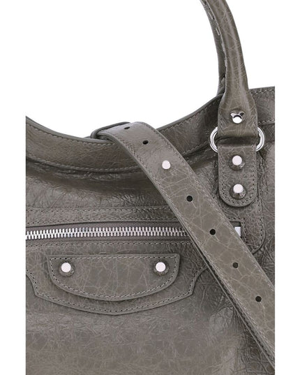 Balenciaga Green Calf Leather Bos Taurus Shoulder Bag