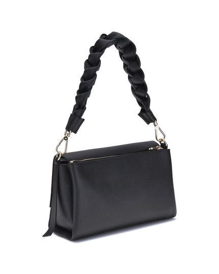 Coccinelle Black Calf Leather Bos Taurus Shoulder Bag