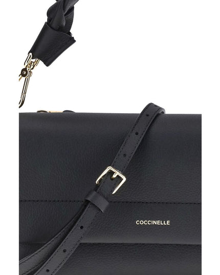 Coccinelle Black Calf Leather Bos Taurus Shoulder Bag