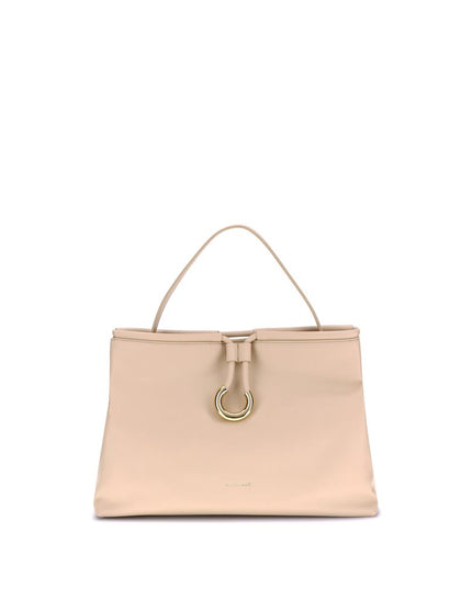 Coccinelle Cream Calf Leather Bos Taurus Handbag