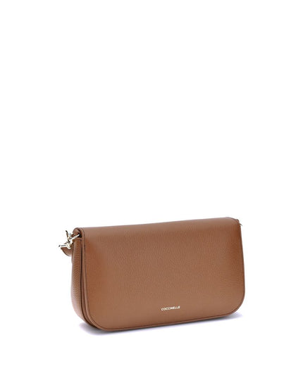 Coccinelle Brown Calf Leather Bos Taurus Shoulder Bag