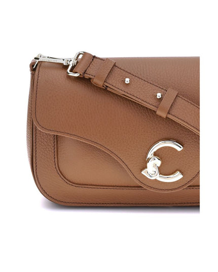 Coccinelle Brown Calf Leather Bos Taurus Shoulder Bag