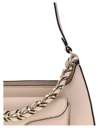 Coccinelle Beige Calf Leather Bos Taurus Shoulder Bag