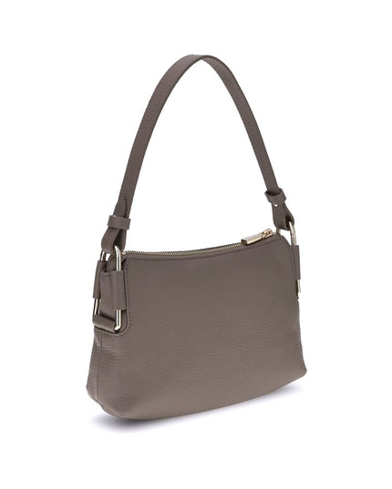 Coccinelle Gray Calf Leather Bos Taurus Shoulder Bag